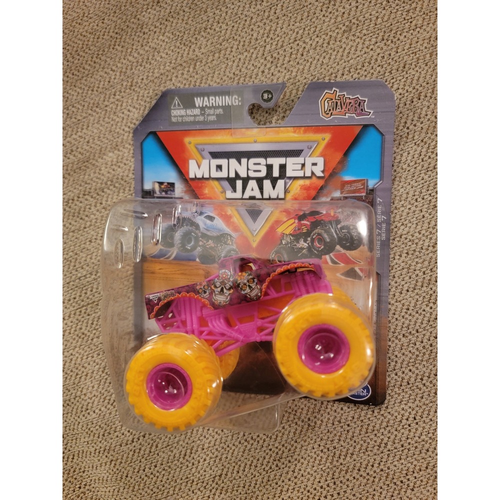 Monster Jam True‎ Metal Diecast Monster Truck Purple Skulls Pink Wheels